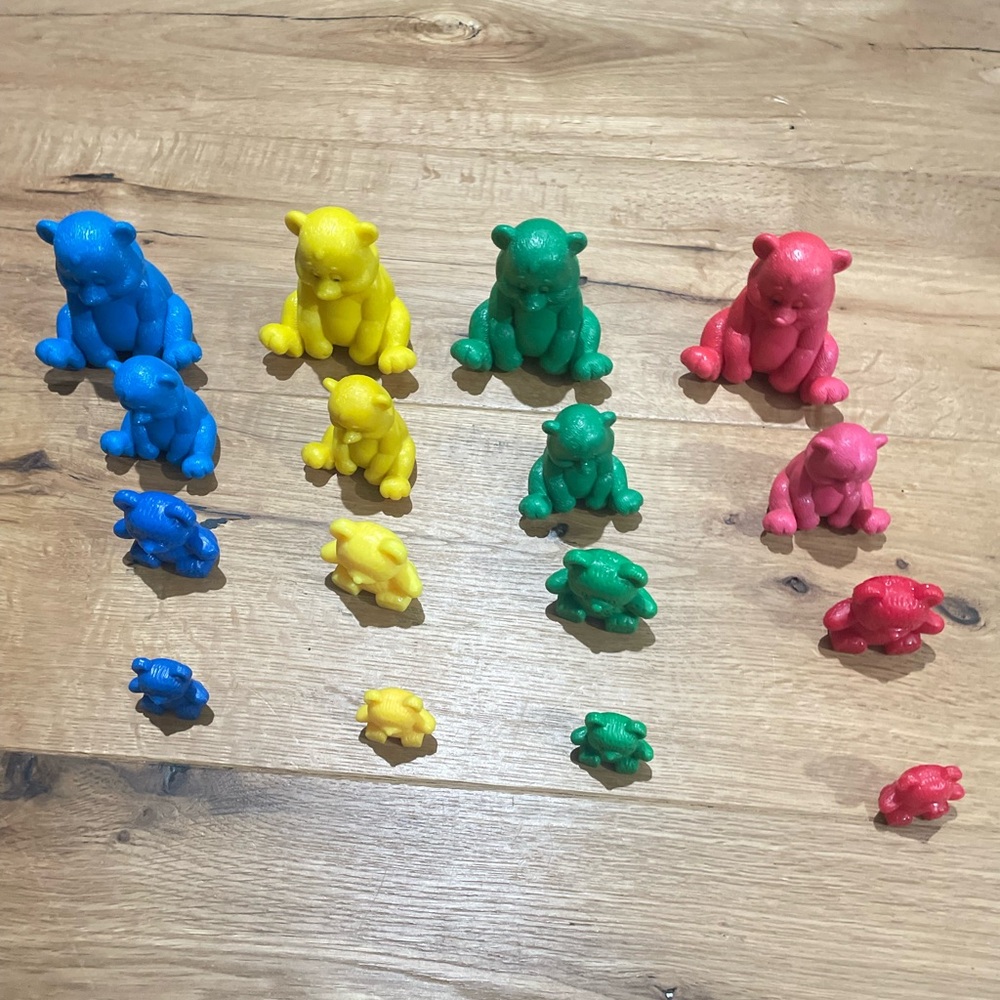 Colorful Educational Bear Toy Set